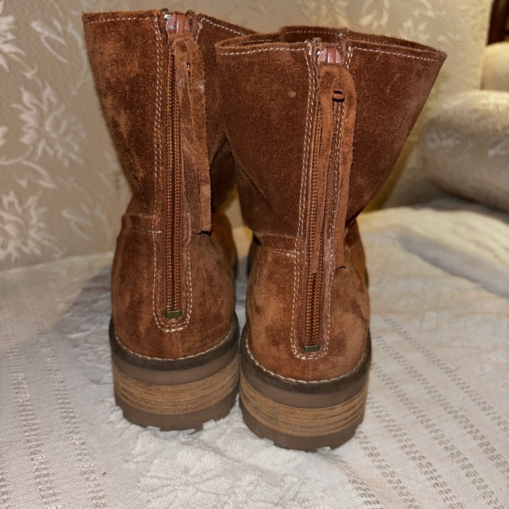 ANTONIO FARIA Made in Portugal Mila Boots- Suede, Back Zip (For Women)